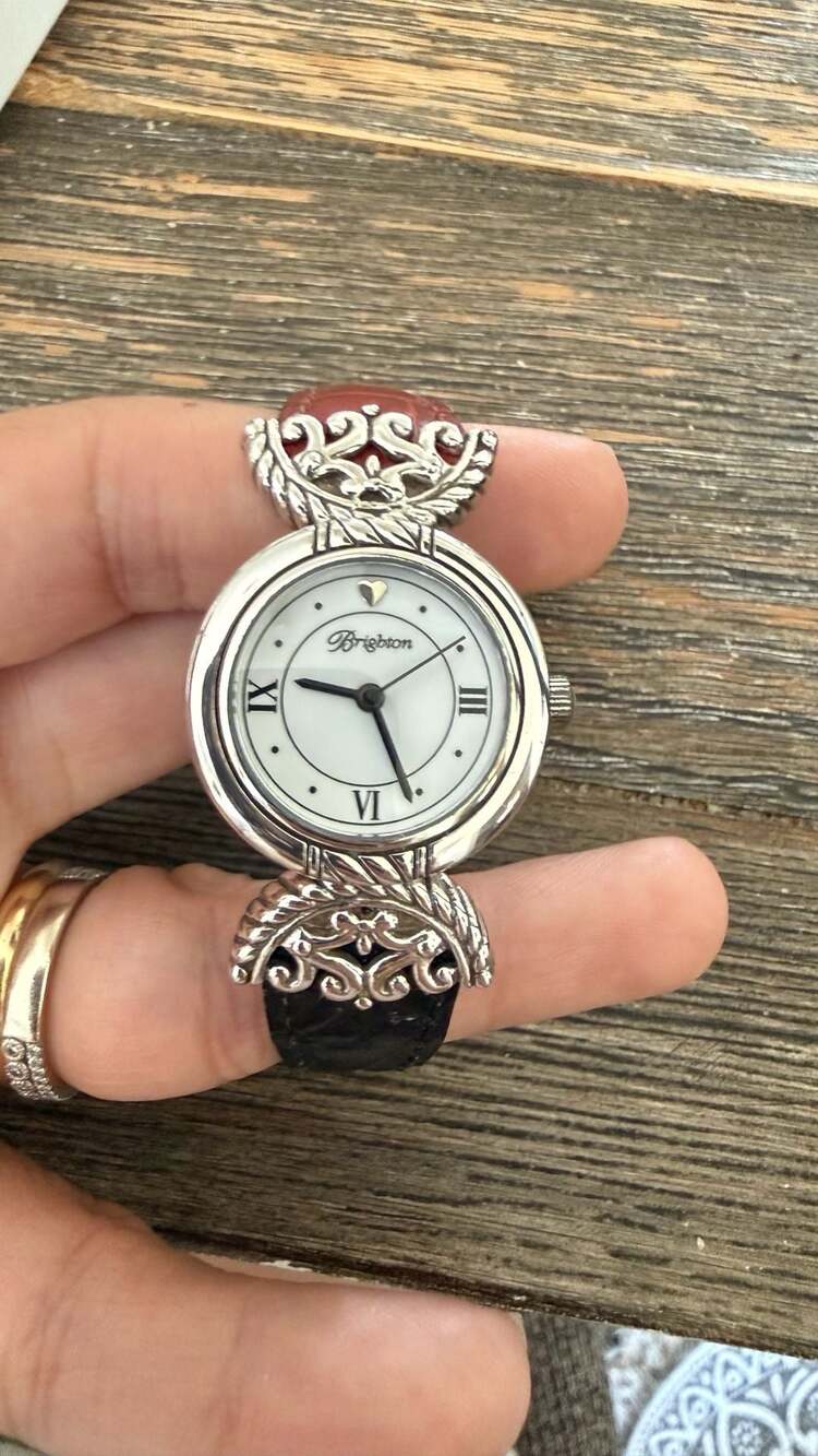 Brighton Somerset Women's Reversible Leather Strap Watch